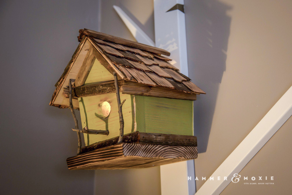 Adorable birdhouse nightlights for nursery | Hammer & Moxie